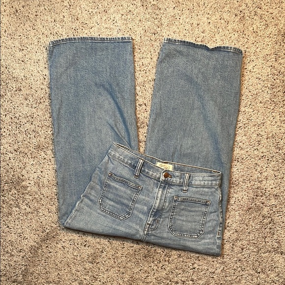 Madewell Denim - Madewell Vintage Light Wash High Rise Wide Leg Crop Jean Size 27